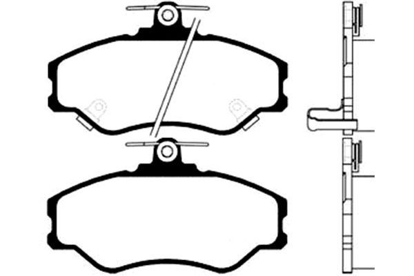 KAVO PARTS Комплект тормозных колодок, дисковый тормоз BP-3006